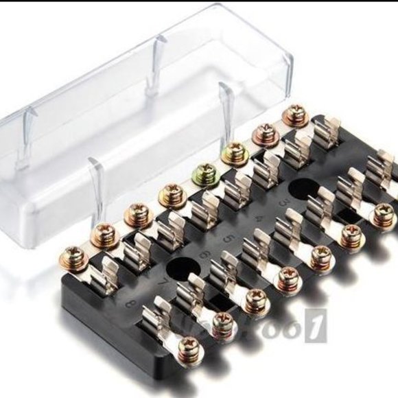 Fuse Holder  8 Way AGC Fuse Box  Car-Truck-ATV-Boat 12V - Picture 2 of 3